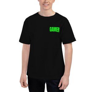 Gamer Long Sleeve Shirt Mens Medium Black w/ Lime